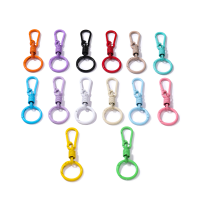 1pc Colorful Spring Keychain Cute Key Ring Holder Carabiner Buckle For DIY Jewelry Accessories Bag Pendant Gift