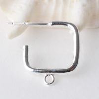 Solid 925 Sterling Silver Earring Findings Eearwire Hook with Pin for Earring Jewelry,DIY silver findings/components