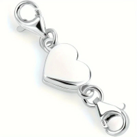 1pc Heart Magnetic Jewelry Connector Clasp Magnetic Necklace Clasp and Closure Double Chain Necklace Lobster Clasp