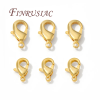 10mm 12mm 18K Gold Plated Lobster Clasps For Jewelry Making,DIY Bracelets Necklaces Accessories,Connectors Clasp