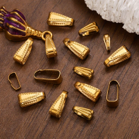 50pcs Gold Color Stainless Steel Buckle Pendants Connector Clasps for DIY Necklace Jewelry Making Supplies Material Wholesale
