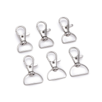 5pcs Swivel Clasps Lanyard Snap Hooks Key Chain Clip Hook Metal Lobster Claw Clasp for Keychain Sewing Jewelry DIY Crafts