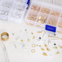 1420pcs 1box Jewelry Findings Set Earring Making Kit Lobster Clasp Open Jump Rings Repair Tools DIY Jewelry Making Supplies