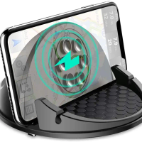 Car wireless charger cell phone holder, 15 W charging phone holder for iPhone, Samsung, Google ,etc. suitable for car dashboards