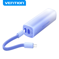 US Warehouse Vention Power Bank 20W 5000mAh Portable PowerBank for iPhone Phone External Battery PD 20W