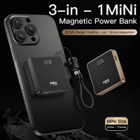 Original Portable MINI magnetic wireless Powerbank 10000mAh Power banks for Magsafe external Auxiliary battery for iPhone 17 16