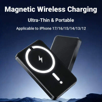 50000mAh Magnetic Wireless Power Bank 22.5W PD Fast Charging Portable External Battery for Magsafe For iPhone Samsung and Xiaomi