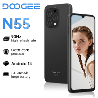 Global version DOOGEE N55 Smartphone 6.56 " 90Hz Screen Telephone Portable 4GB+128GB Triple 13MP 5150mAh Android 14 Mobile Phone