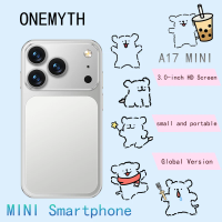 ONEMYTH A17 Mini Pocket Smartphone, Android 3G Dual SIM Cell Phone, 2GB RAM 16GB ROM, Preinstalled Google Play Store