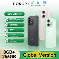 Original New Global Version HONOR 600 Lite 5G 8GB+256GB 6.6'' AMOLED Screen 108MP Main Camera 6520 mAh 45W SuperCharge NFC