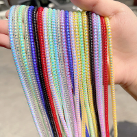 1.4M TPU Spiral USB Charging Cable Protector for iPhone 16 Samsung Huawei Plating Color Earphone Cord Protection Cable Winder