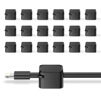 Cable Organizer, Cable Management Clips for Desk, Adjustable and Soft, for Phone Charger Cables, 18 Units