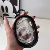 Portable Cable Organizer Bag Transparent Travel Cable Charger Case Accessories Storage for Home Office Travel Bag Pendant 1/2Pcs