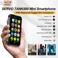 SERVO TANK500 IP68 Waterproof Smartphone 4G LTE Android12 OS Play Store 6GB+128GB WiFi 2SIM 3.88" Display Rugged PTT Smart Phone