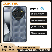 Oukitel WP35 5G Rugged Smartphone 6.6" 2.4K 11000 mAh 24GB+256GB Mobile Phone Android 14 108 MP NFC Cell Phone