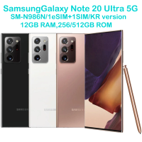 Samsung Galaxy Note20 Ultra 5G Note20U N986N Eight Core 6.9-inch Snapdragon 108MP 25W 4500mAh Samsung Android Smartphone Unlock