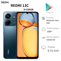 2026 new Redmi13c Global Version 8+ 256 GB Mobile Phone, 6.74 inches, 5000 mAh battery