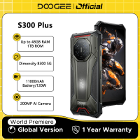 Global Version DOOGEE S300 Plus 5G Rugged Phone Dimensity 8300 12GB 1TB 11000mAh 120W 6.78'' Display Android 16 Smartphone NFC