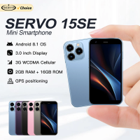 SERVO 15SE Super Mini Smartphone Android System 2GB+16GB Play Store Wifi Dual SIM 3.0" Small Pocket Cheap Smart Phones 3G WCDMA