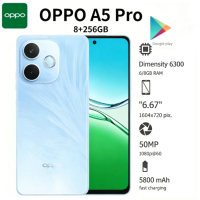 2026 (Latest Model) OPPO A5 Pro Global Edition Smartphone: 8+256GB, 6.67-inch display, 5800mAh battery, IP69 water resistance ra