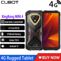 NEW Cubot KingKong MINI 4 Rugged Phone 4.7 Mini Mobile Phones 8GB RAM 256GB ROM 4700mAh 48MP 4G Small Smartphone Android 15 NFC