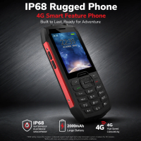 HAMTOD H3 IP68 Waterproof Rugged 4G Feature Phone 2.8 Inch Big Button 2000mAh Long Standby Dustproof Drop Resistant Mobile Phone
