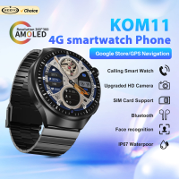 SERVO KOM11 Android Smart Watch Phone 4G LTE 2GB+32GB Face ID Google Play WiFi Waterproof Smartwatch Cellphones One SIM Standby