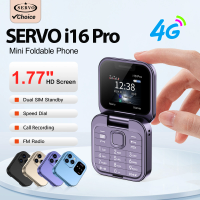 SERVO 4G LTE MIni Flip Mobile Phone Dual SIM Card 1.77" HD Display Speed Dial Video Player Blacklist Magic Voice Fold Cellphones