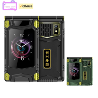 YEEMI M7+ 4G Mobile Phone 2.8inch Dual Display Dual SIM LTE 8W Camera CellPhone Bluetooth FM Video Playback 2300mAh Flip Phone