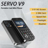 2025 NEW SERVO V9 2G GSM Mini Mobile Phone 2.01" Display Speed Dial Magic Voice Dual SIM FM Radio Small Feature Phone Keyboard