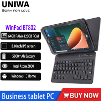 UNIWA WinPad BT802 Windows 10 Home Business Tablet 8.0 Inch IPS Capacitive Touch Screen 8GB 128GB 5000mAh Smart Tablet WiFi & BT