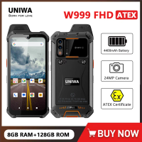 UNIWA W999 ATEX Explosion IP68 Walkie Talkie 6.3 Inch FHD Helio G99 8GB+128GB 4400mAh Smartphone Andriod NFC ATEX Certificate