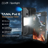 Unihertz 8849 Tank Pad E Rugged Tablet PC with Projector 10.95 inch 120Hz 12GB 512GB 21000mAh Battery 66W 32MP+50MP Camera