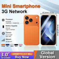 ONEMYTH A17 Mini 3G small smartphone,2GB RAM 16GB ROM Play Store, WhatsApp, GPS, WiFi, dual SIM cards, facial recognition