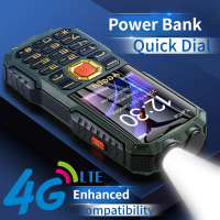 Rugged Large Battery Senior Phone Cheap 4G Durable Large Button SOS Call Long Standby Speed Dial Two Torchs Powerbank Dural Sim