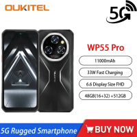 Oukitel WP55 Pro 5G Rugged Smartphone New Product Global Version 48GB(16+32) +512GB 11000mAh 33W 108MP 6.6"FHD Cell Mobile Phone