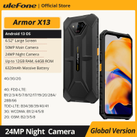 Ulefone Armor X13 Up to 12GB+64G Android 13, 6320mAh 50MP 6.52"NFC 4G ,GPS Global Version