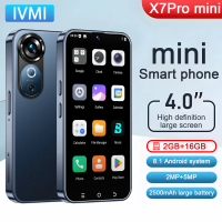 IVMI X7Pro mini Smartphones 3G Network Android 8.1 Dual SIM 4.0" 2GB RAM 16GB ROM WIFI Bluetooth Play Store Small Mobile Phone