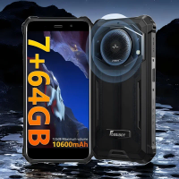 FOSSiBOT F101P Rugged Smartphone MT8788 Octa-core 5.45" Display 4GB + 64GB 24MP 10600mAh IP68 Android 13 GPS Dual SIM 4G - Black