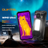 OUKITEL WP61 Ultra Rugged Phone 20000mAh, 6.78'' HD+ 36GB(12+24)+512GB ROM, 108MP Android 16 NFC 5G Smartphone - Thermal Imaging