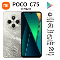 2026 New POCO C75 6.88' 120Hz Display 5160mAh Battery 50MP AI Camera 8GB+256GB Dual SIM Android Smartphone Global Unlocked