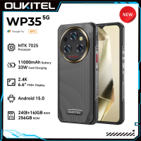 Oukitel WP35 Rugged Phone MTK 7025, 5G, 11000mAh, 6.6" FHD+, 24GB + 256GB, 108MP, NFC Android 15 Smartphone