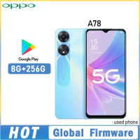 Global firmware OPPO A78 5G SmartPhone MTK Dimensity 700 Android 12 RAM 8GB ROM 256GB 6.56" camera 50MP 5000mAh used phone