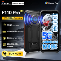 World Premiere Fossibot [F110-Pro] 5G Android 15 Rugged Smartphone 20GB(8+12) 128GB 10000mAh 6.745" HD+ 50MP 128dB Speaker NFC