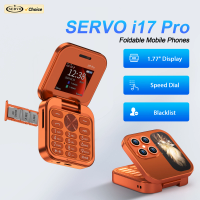 SERVO i17 PRO Mini Flip Mobile Phone 2G GSM Dual SIM Magic Voice Speed Dial Blacklist FM Radio Small Foldable Button Cellphones