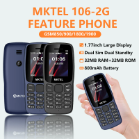 MKTEL 106 Feature Phone 800mAh Big Battery Dual SIM 1.77" Display Bluetooth MP3 Player GSM Mobile Phone