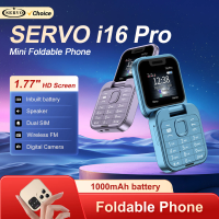 SERVO i16 Pro Mini Flip Mobile Phone Dual SIM Standby Magic Voice Speed Dial Blacklist Flashlight Super Small Foldable Cellphone