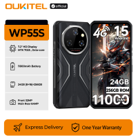 Oukitel WP55 S 4G Rugged Smartphone 11000mAh Android 15, 6.6'' FHD+ 120Hz Cellphone 24GB(8+16)+256GB 64MP Camera NFC Fingerprint