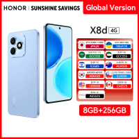 Global Version HONOR X8d 8GB+256GB 4G Smartphone 108MP Main Camera 6800mAh 45W SuperCharge Dual SIM Android 16