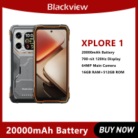 Blackview Rugged Phone 6.78 Inch 2.4K 16GB+512GB XPLORE 1 Mobile Phone 20000mAh 64MP 5G Waterproof Smartphone Android 15 NFC